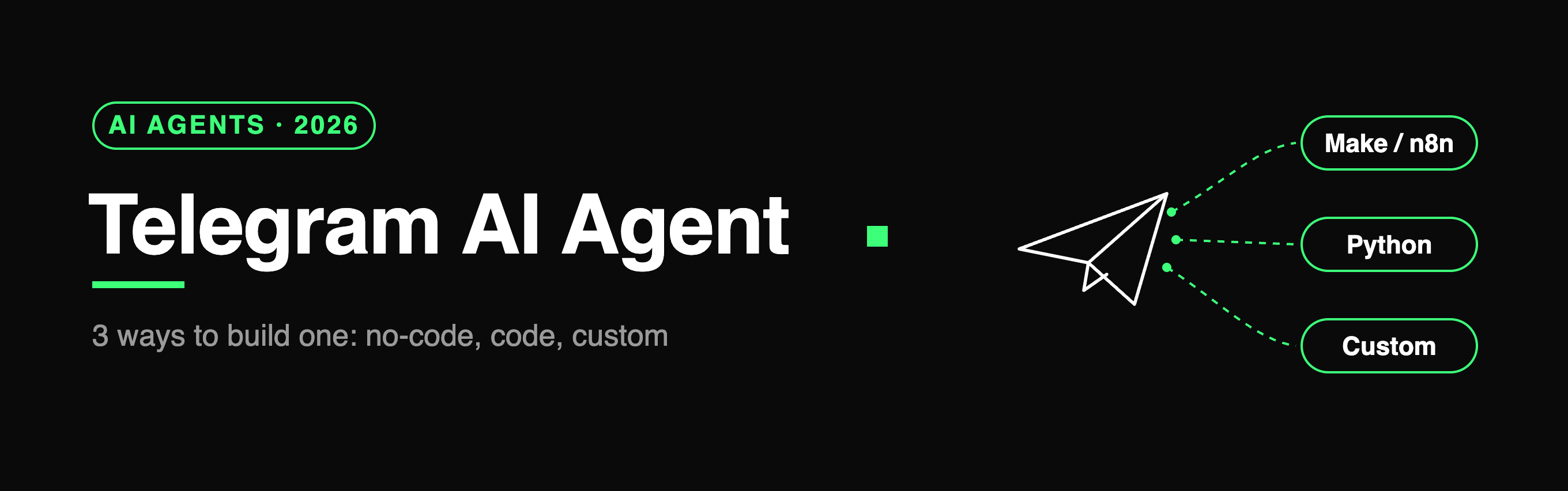 Telegram AI Agent: 3 Ways to Build One in 2026